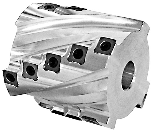 Spiramax insert heads for moulders and shapers, designed  for mounting on threaded arbors